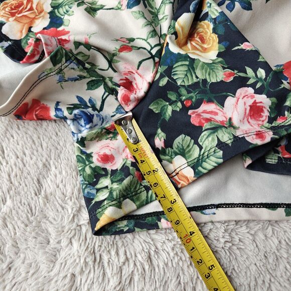 ASOS Pull On Shorts Women's 2 Floral Spring Summer Mini - Picture 6 of 6